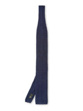  Silk Knitted Tie Navy