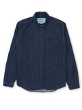  Oliver Spencer X Niwaki Haru Gardening Overshirt Mullins Denim Indigo Rinse