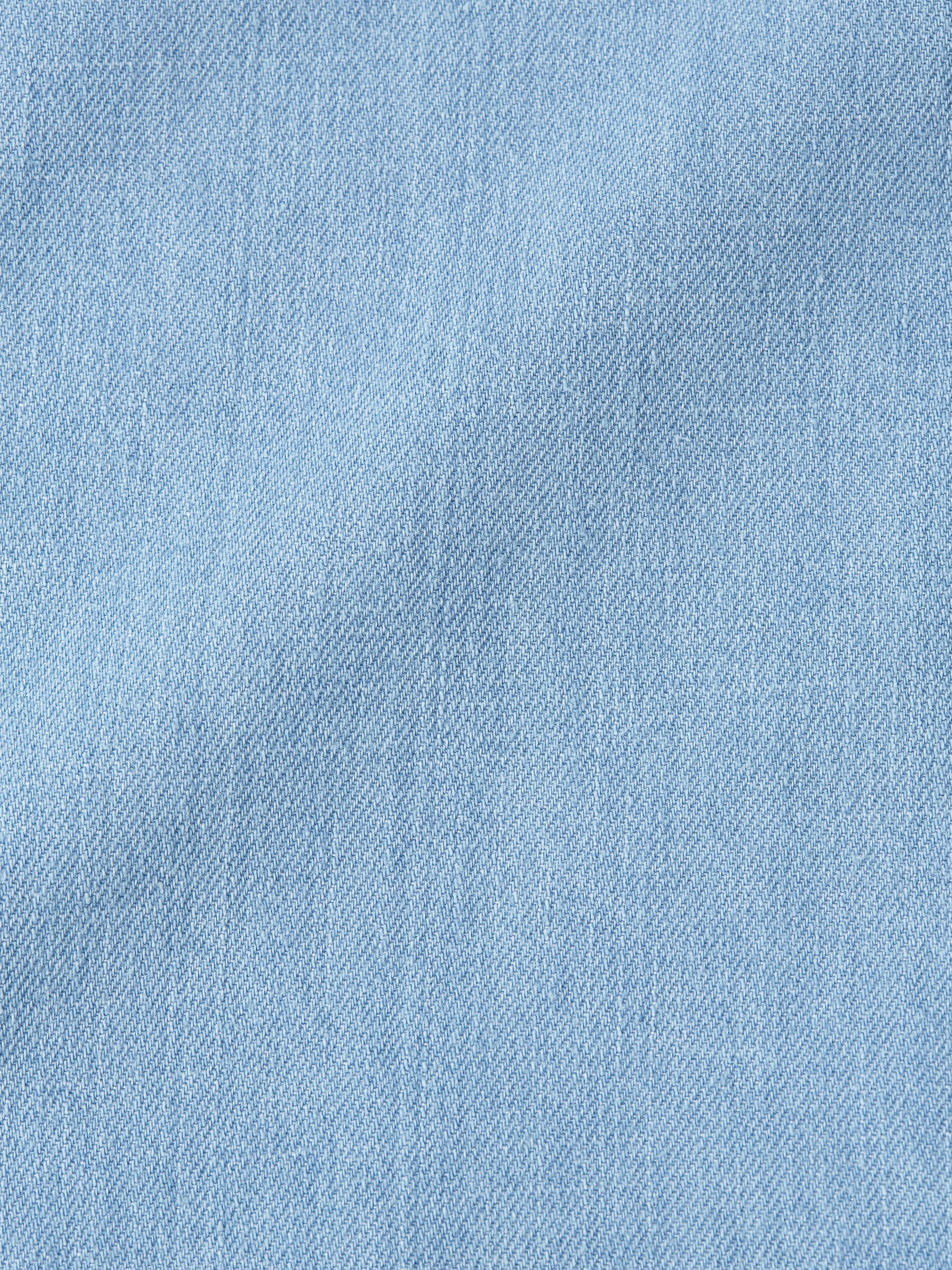 Oliver Spencer X Niwaki Ohana Gardening Smock Mullins Denim Indigo Light