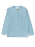 Oliver Spencer X Niwaki Ohana Gardening Smock Mullins Denim Indigo Light