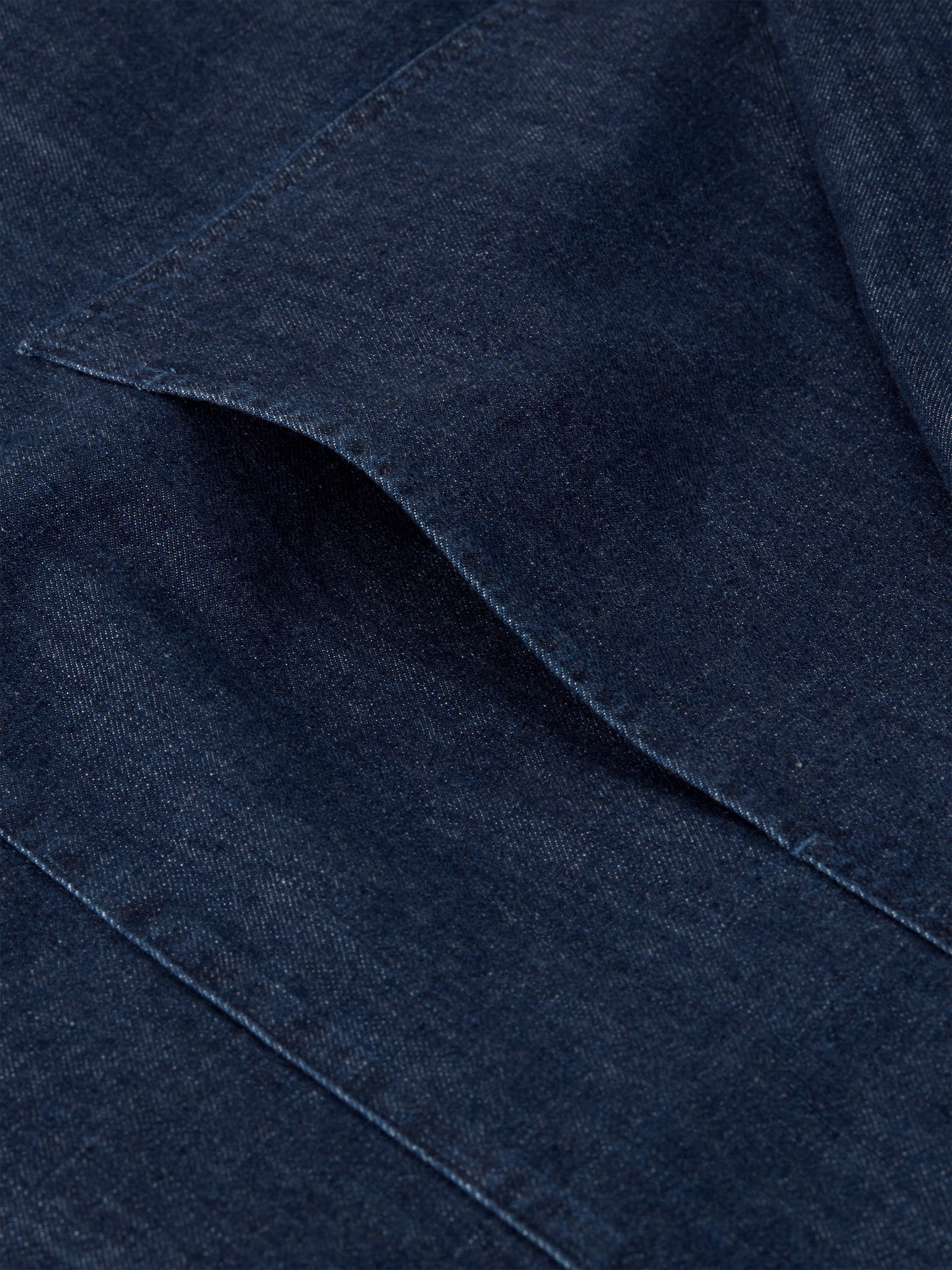  Oliver Spencer X Niwaki Ohana Gardening Smock Mullins Denim Indigo Rinse