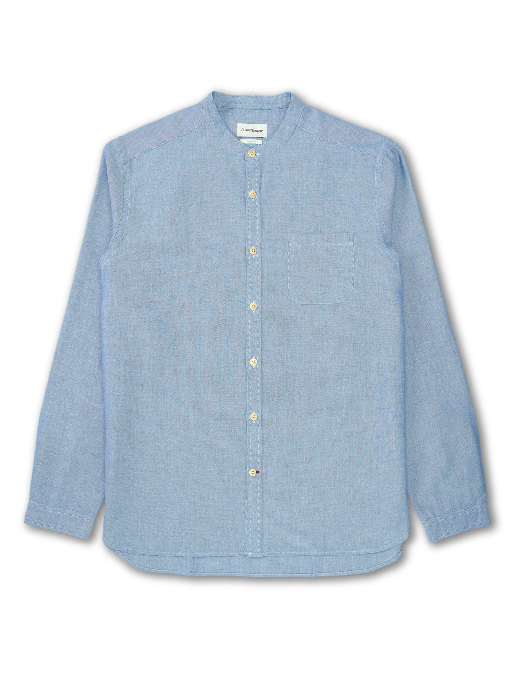  Grandad Shirt Brecon Blue