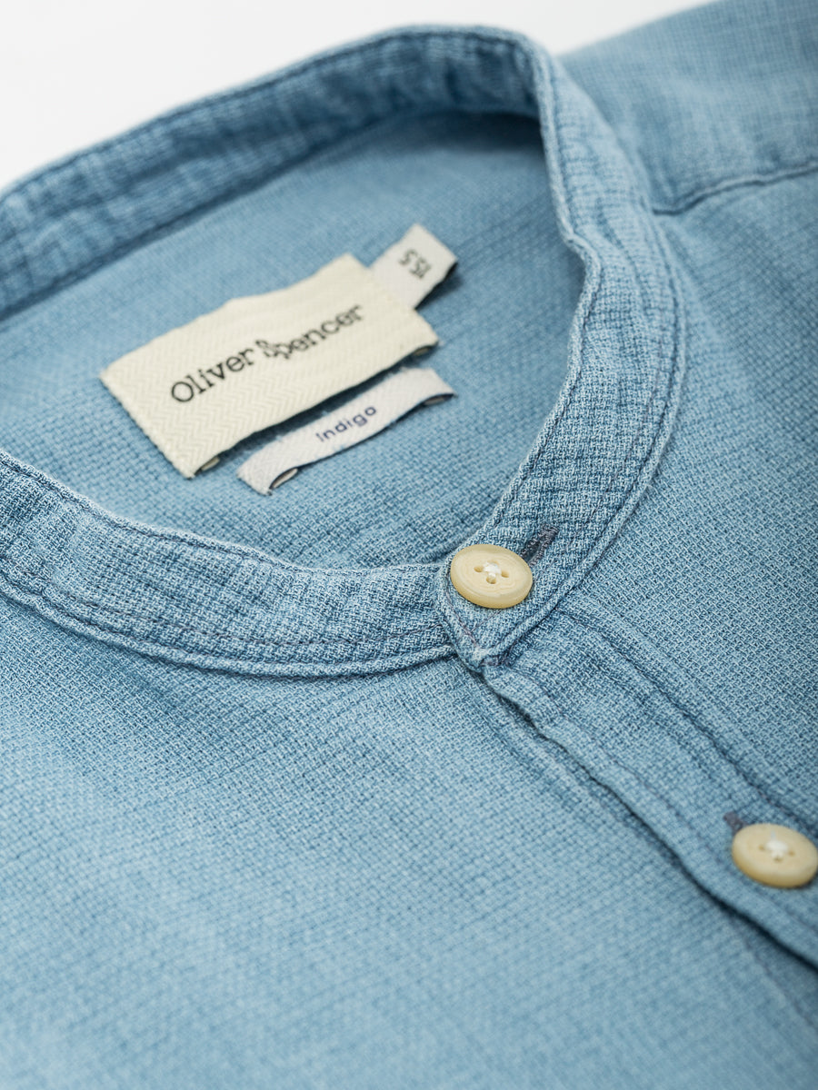 Grandad Shirt Kildale Indigo Light