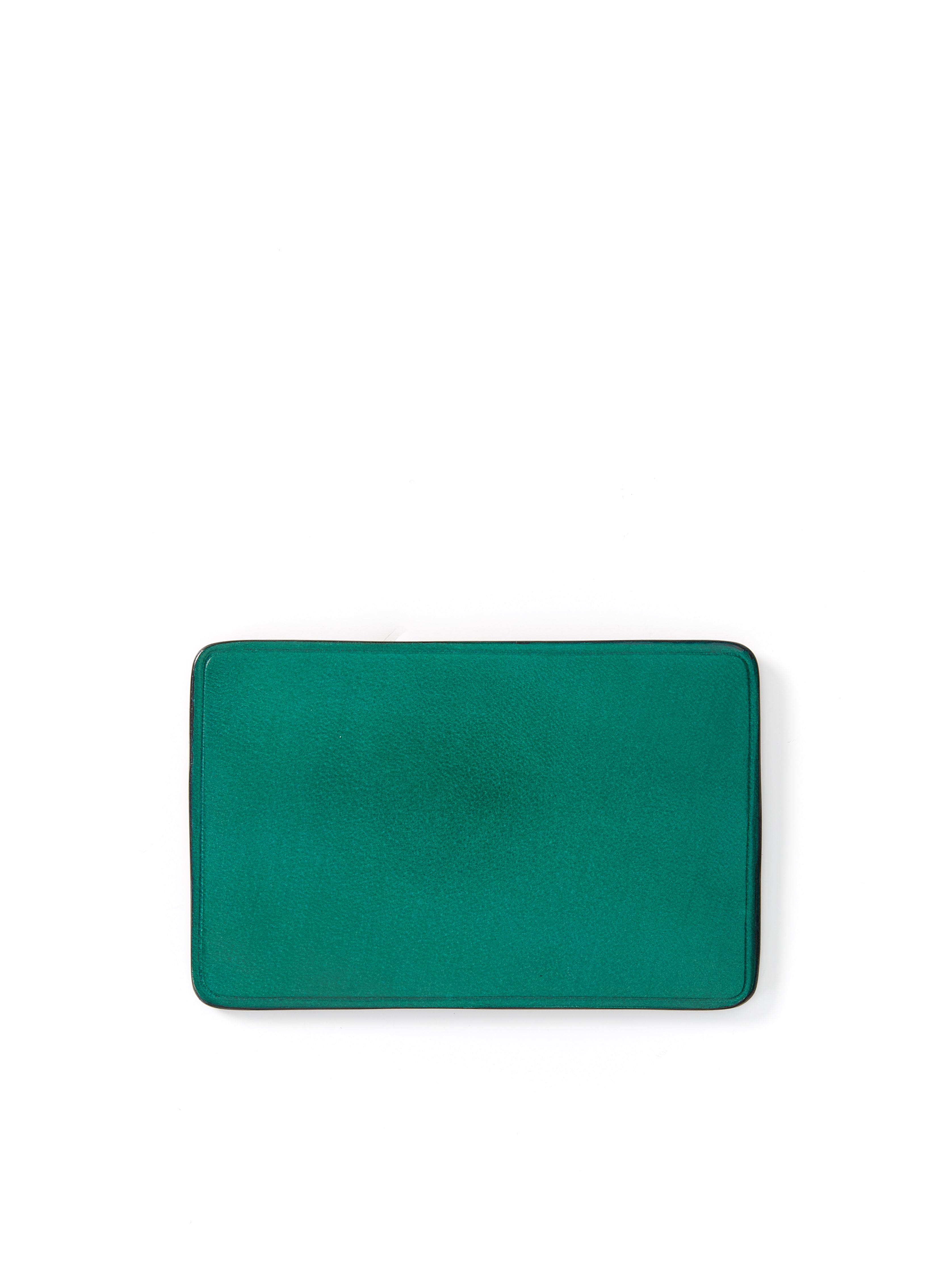  Il Bussetto Card Holder Green Leather
