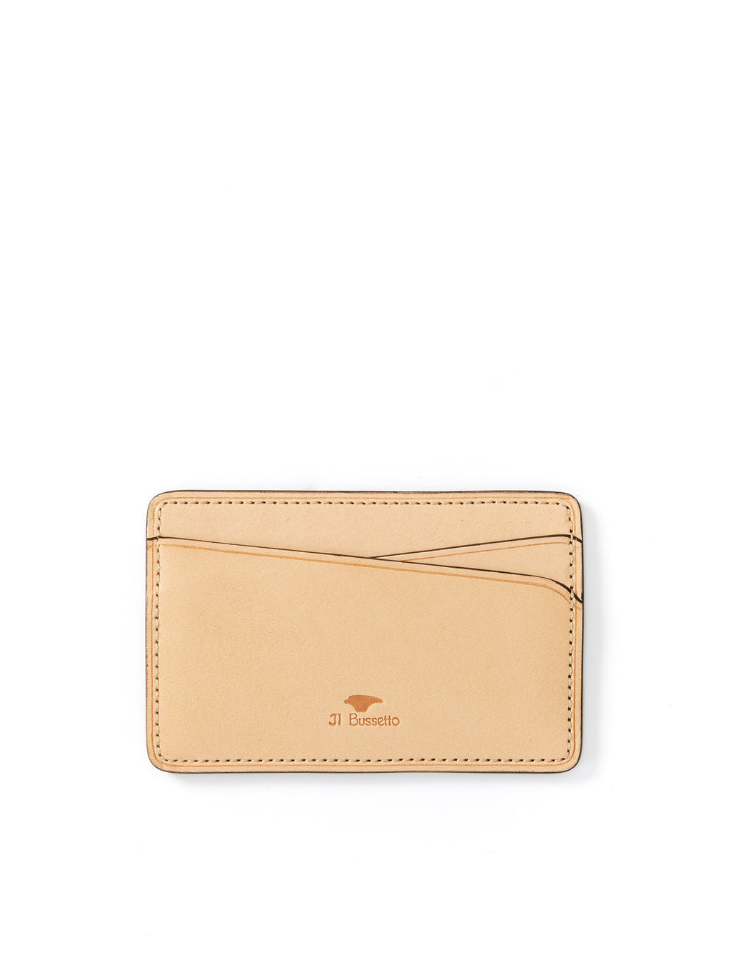  Il Bussetto Card Holder Tan Leather