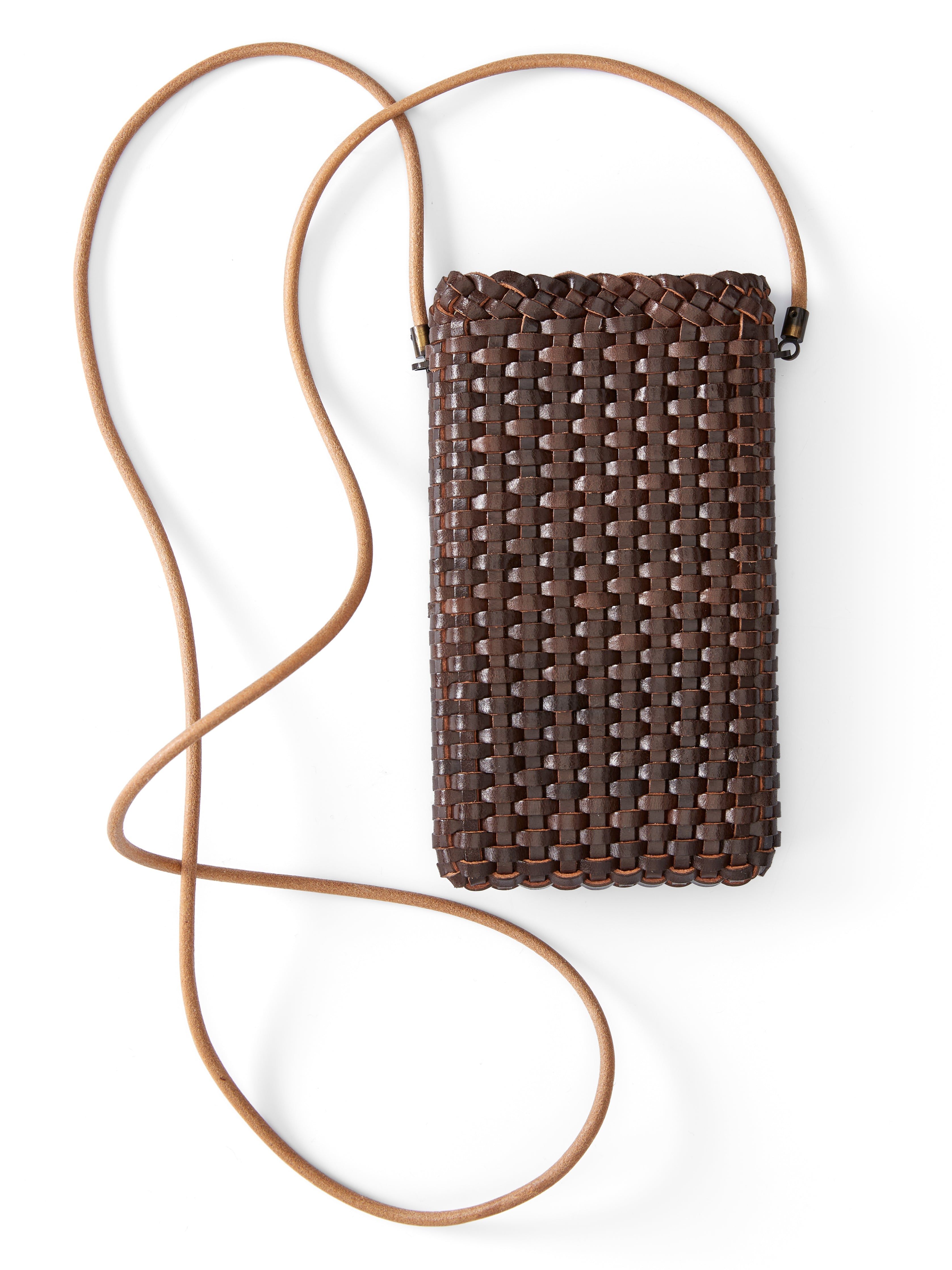  Il Bussetto Phone Holder Dark Brown Leather
