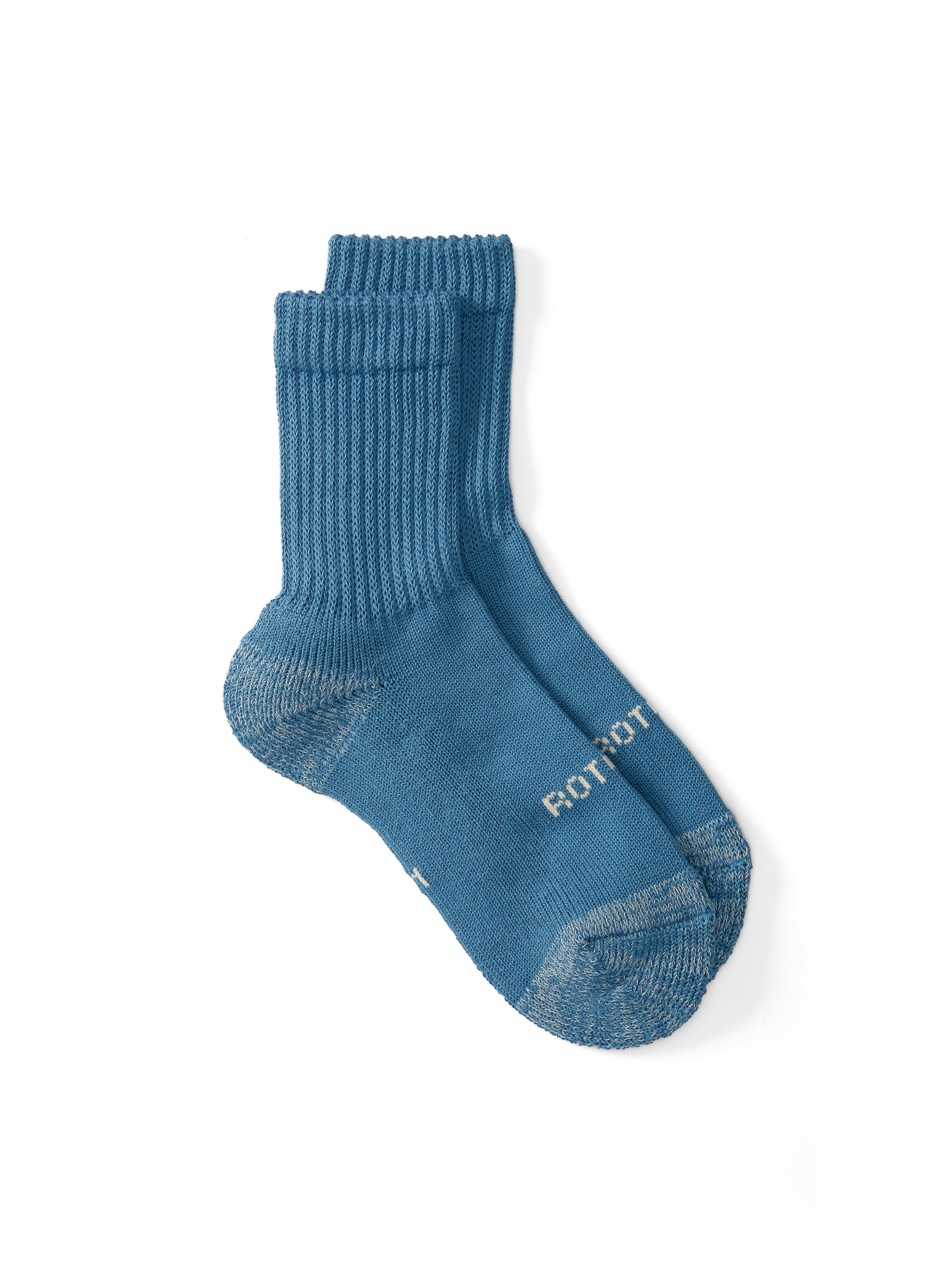  Ro To To Everyday Pile Crew Socks Blue