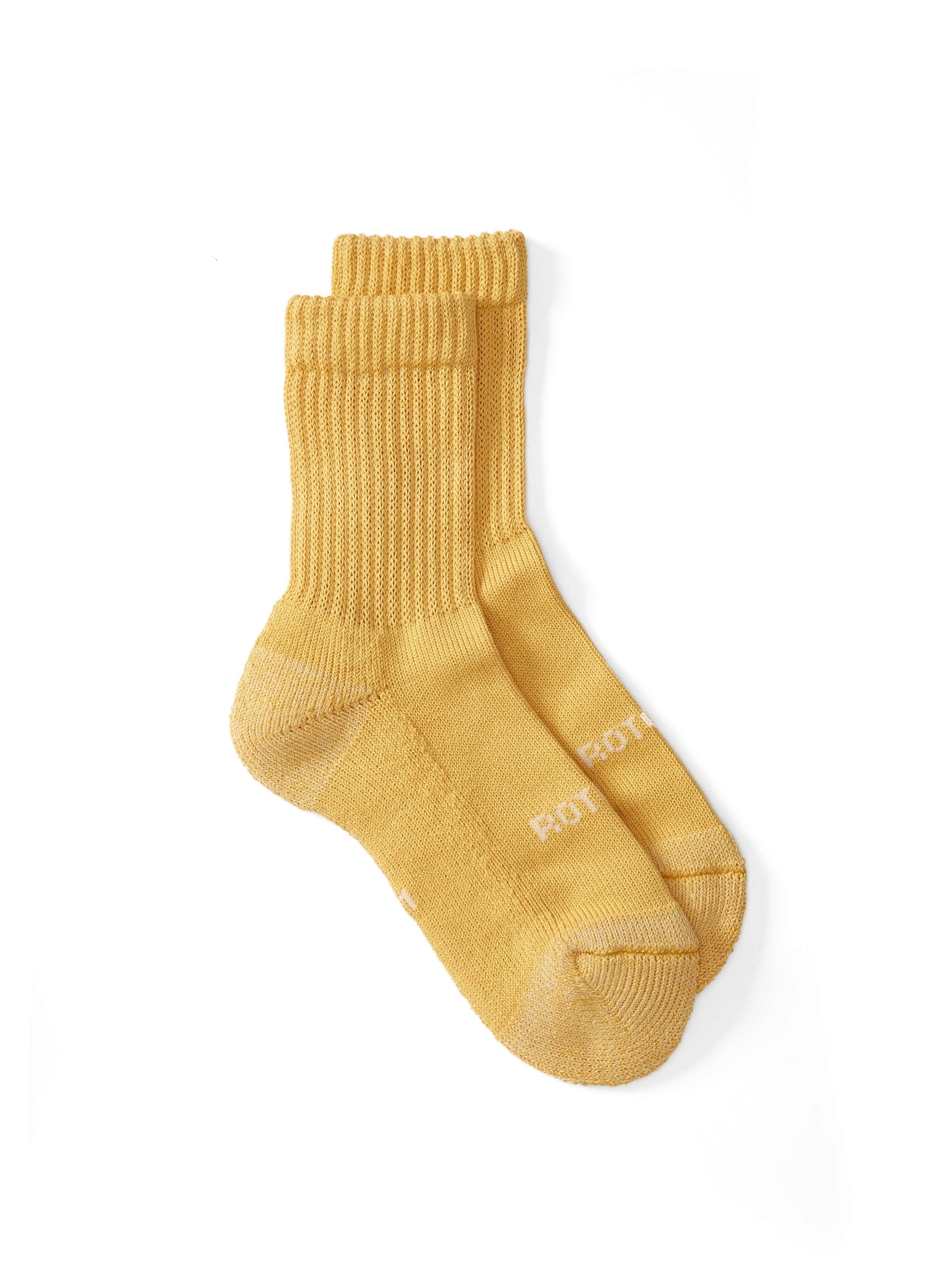  Ro To To Everyday Pile Crew Socks Yellow