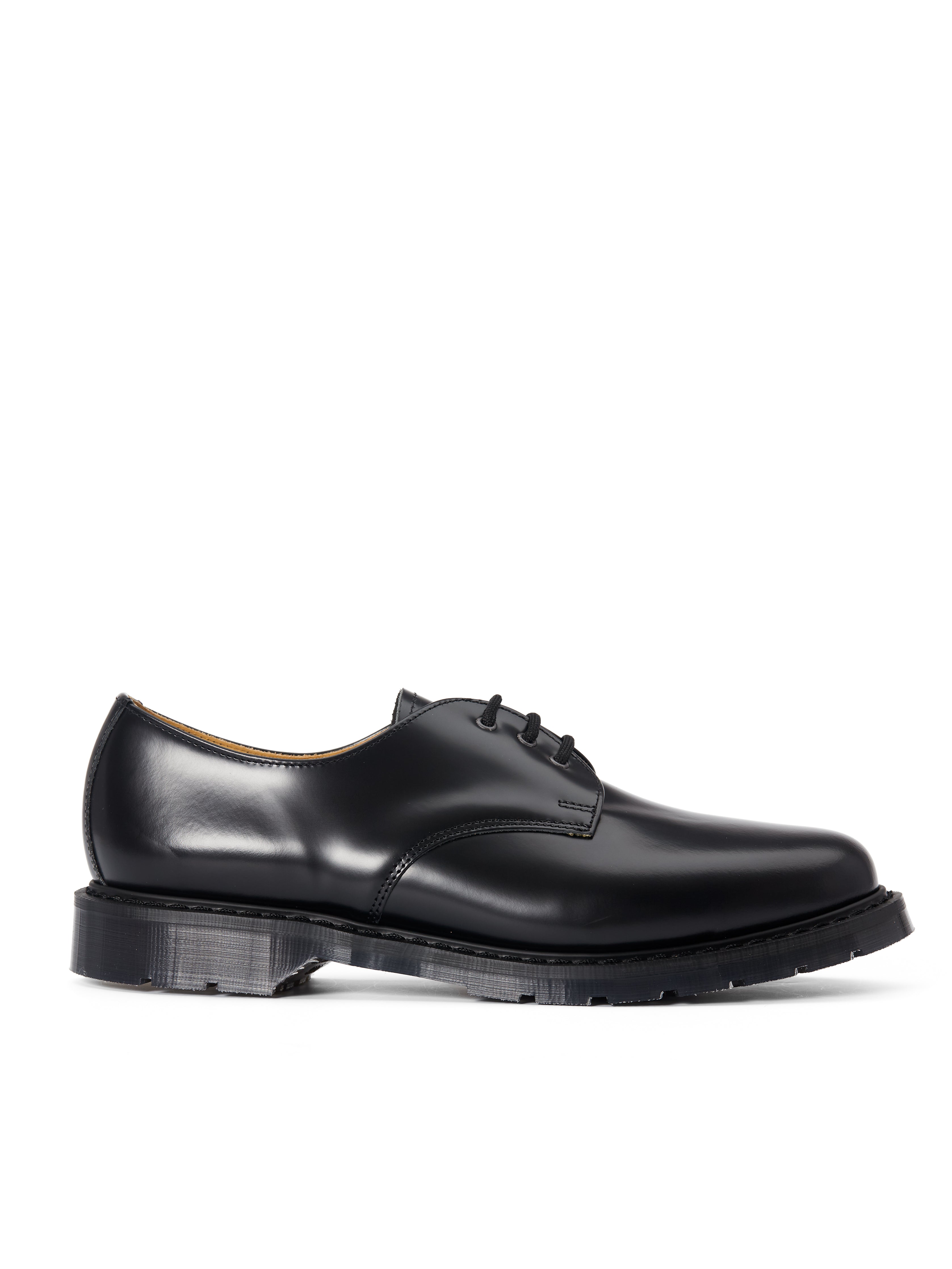  Solovair X Oliver Spencer Gibson Shoe Black Hi Shine Leather