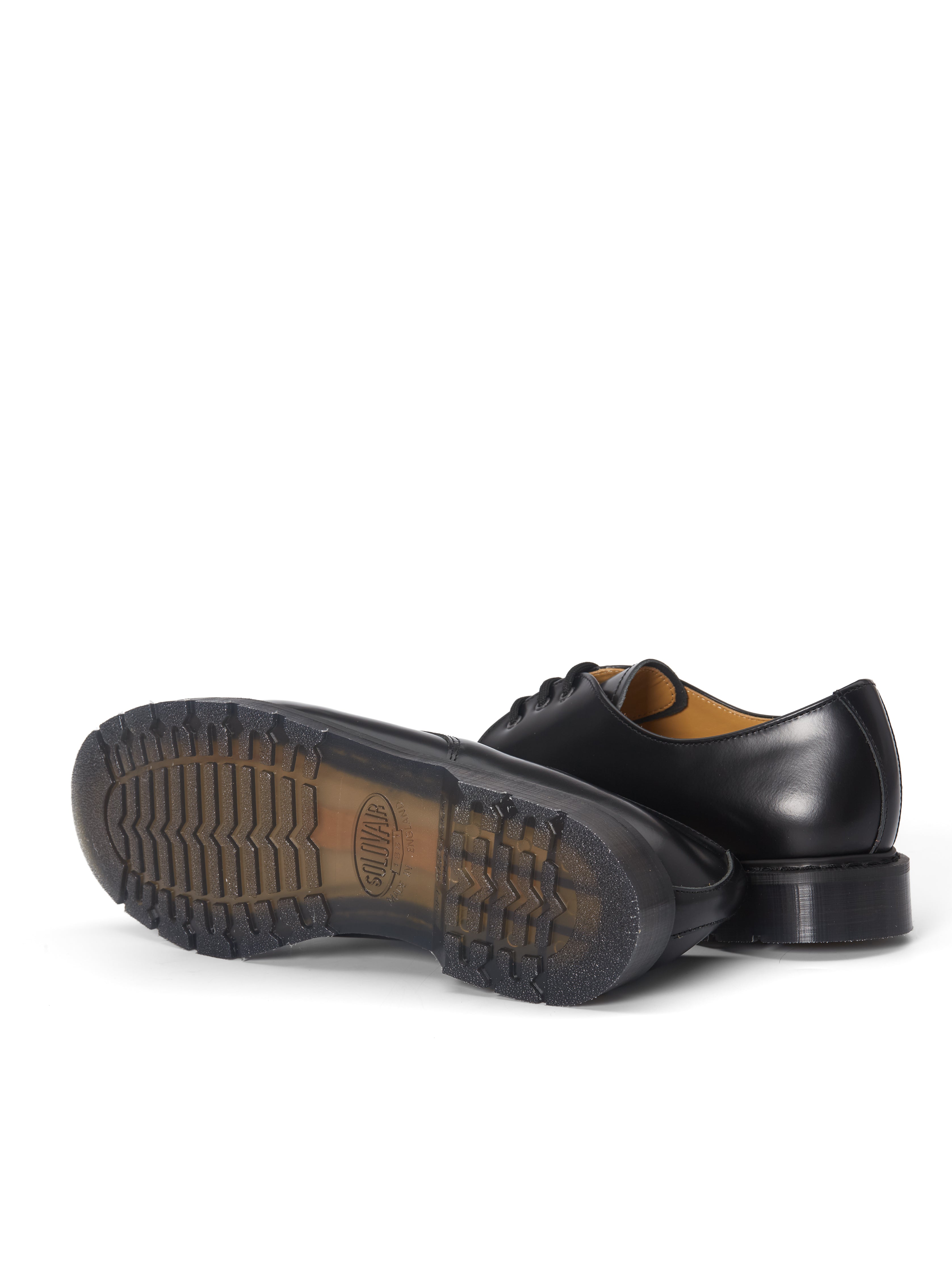  Solovair X Oliver Spencer Gibson Shoe Black Hi Shine Leather