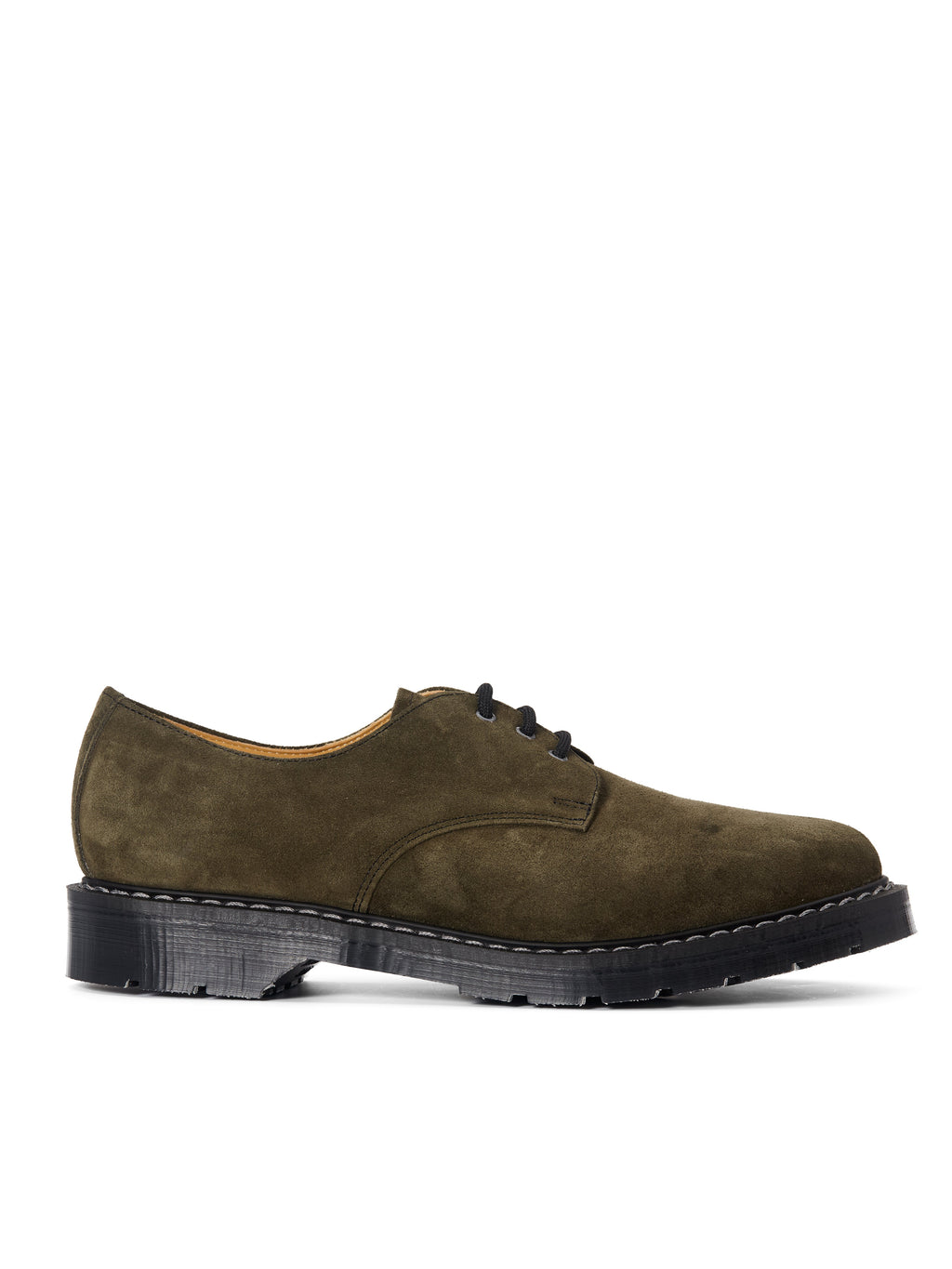  Solovair X Oliver Spencer Green Suede 3-eye Gibson Shoes