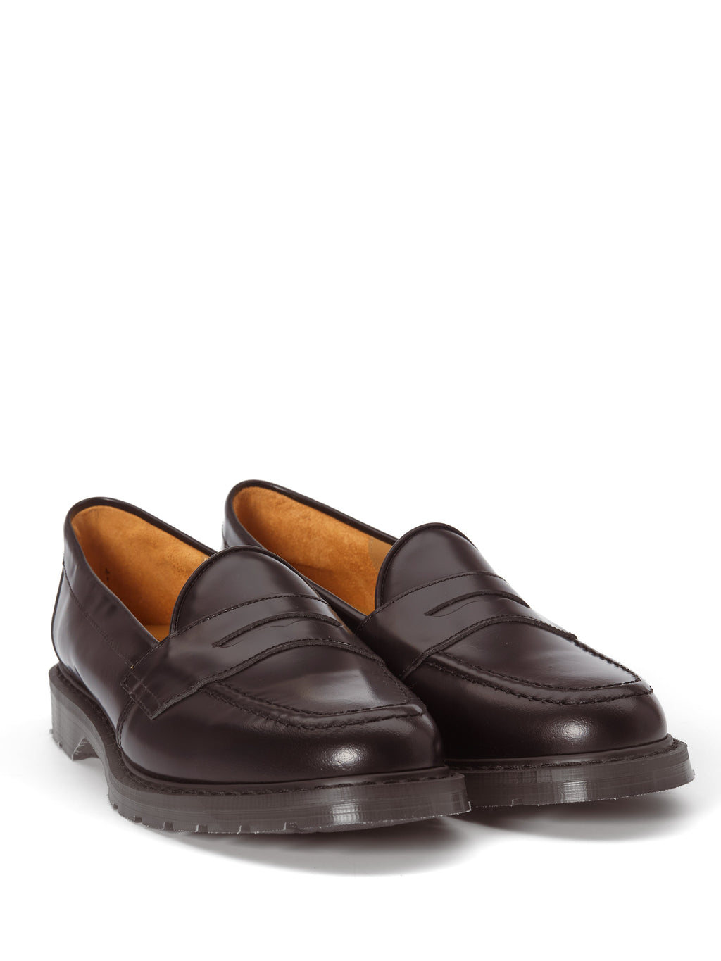  Solovair X Oliver Spencer Penny Loafer Ox Blood Hi Shine Leather