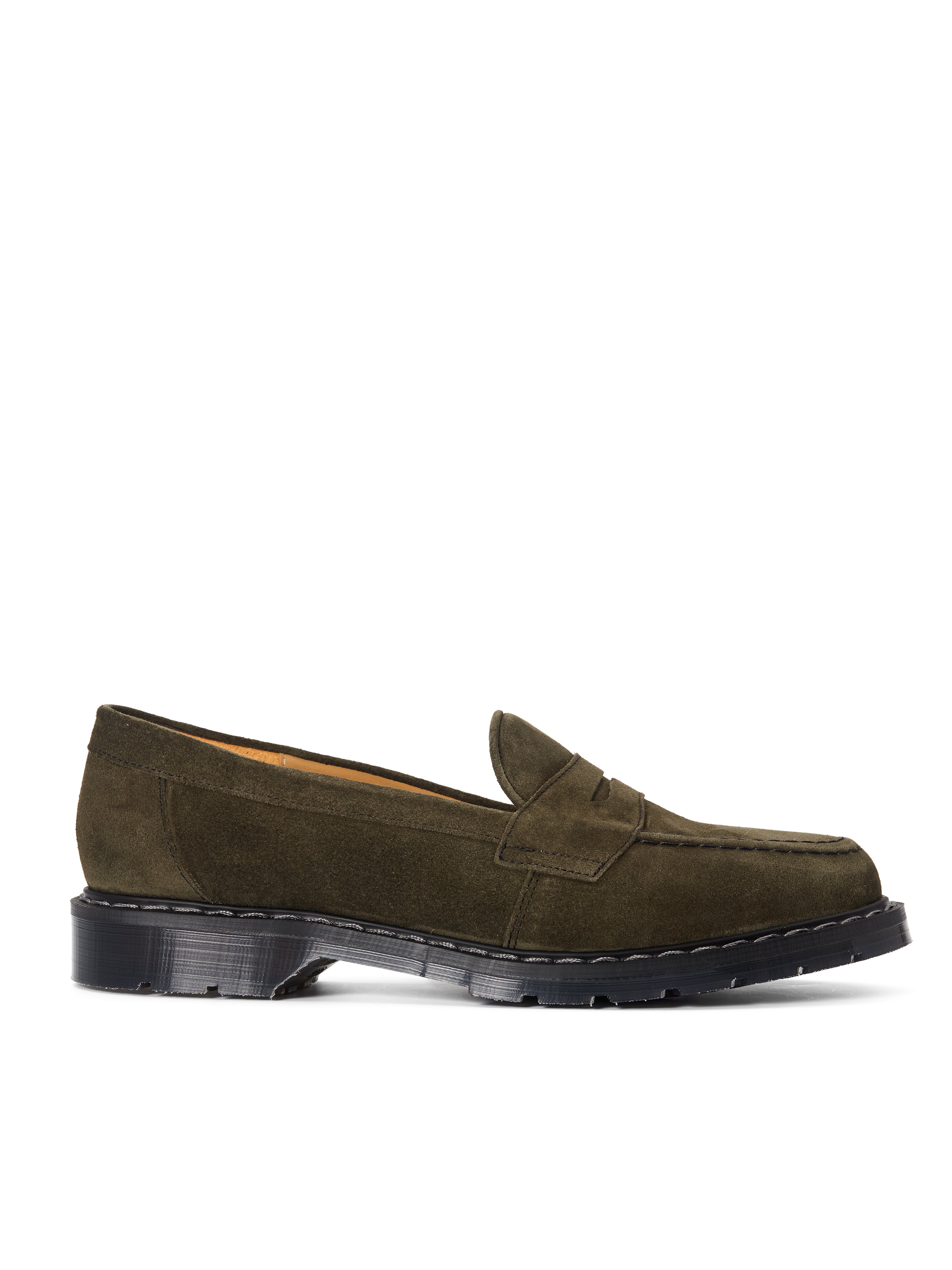  Solovair X Oliver Spencer Penny Loafer Green Suede