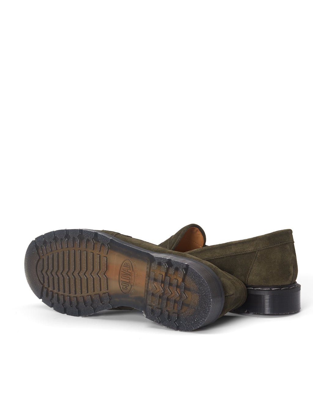  Solovair X Oliver Spencer Penny Loafer Green Suede