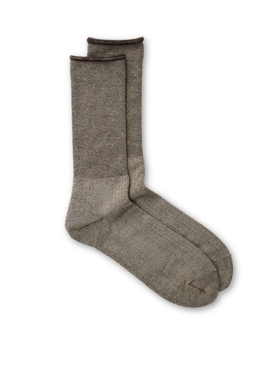  Ro To To City Socks Grey/Dark Brown