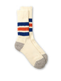  Ro To To Coarse Ribbed Old School Socks Blue/Orange