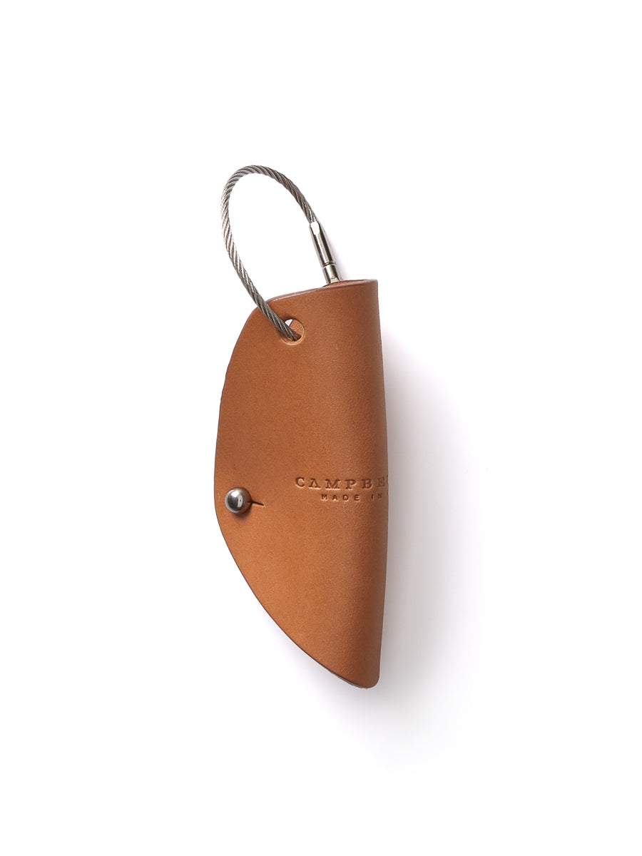  Campbell Cole Tan Leather Simple Key Wrap