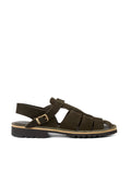  Fracap Fisherman Sandal Olive Suede