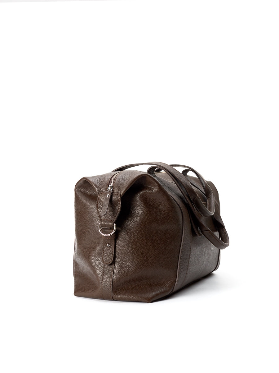  Overnight Bag Pebble Leather Walnut