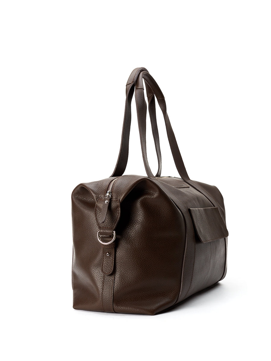  Overnight Bag Pebble Leather Walnut