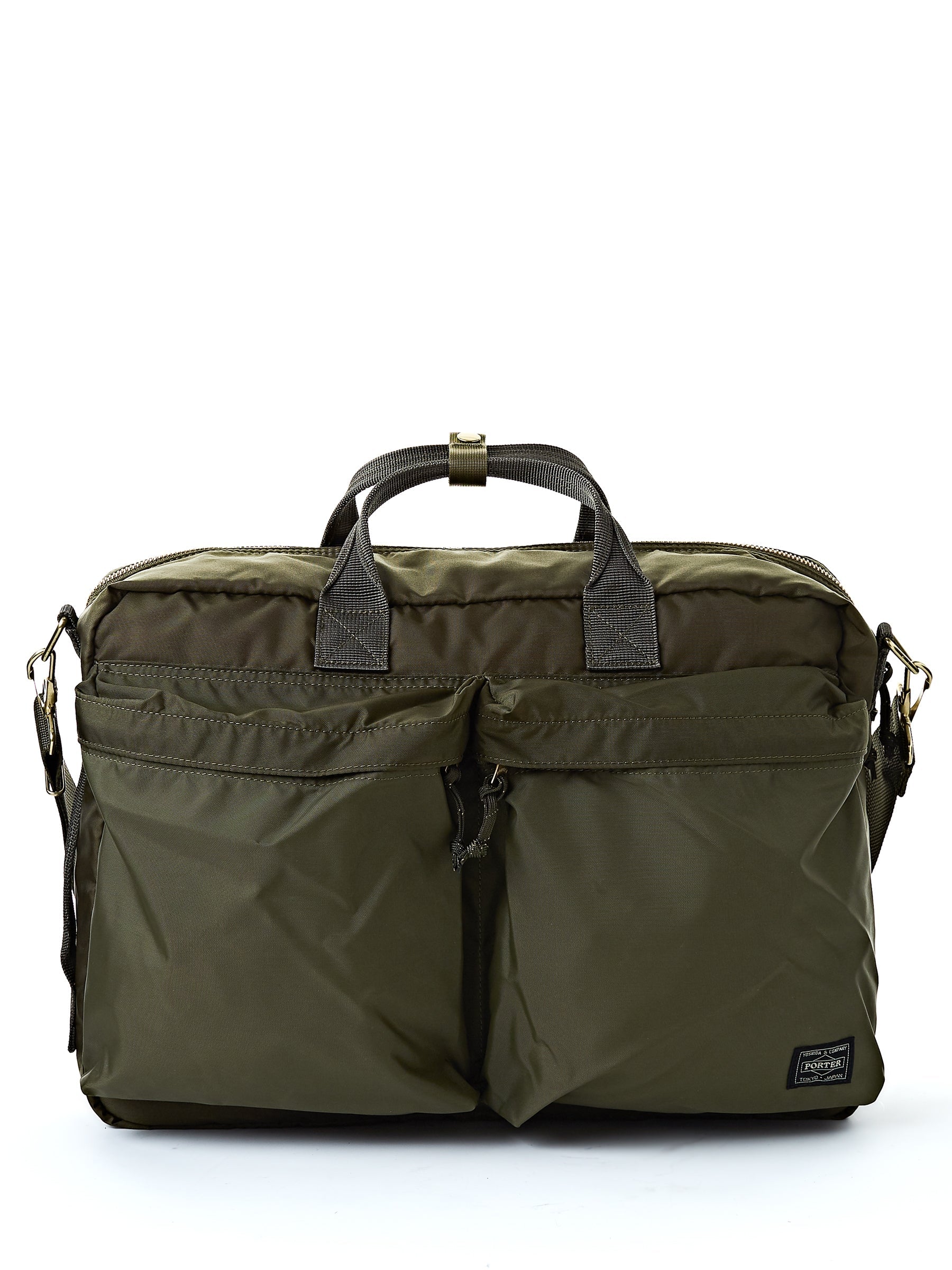  Porter-Yoshida & Co Olive 3-way Force Briefcase
