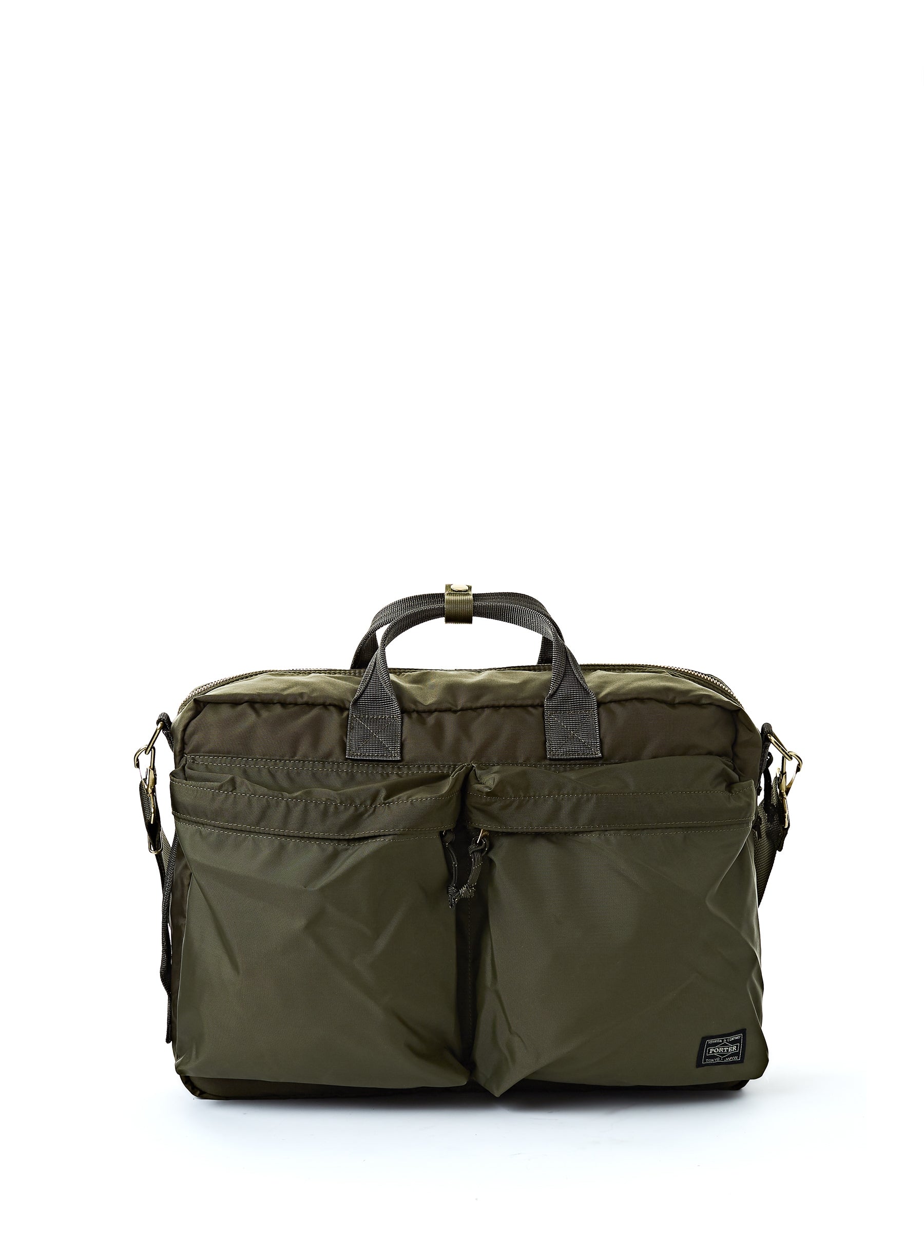  Porter-Yoshida & Co Olive 3-way Force Briefcase