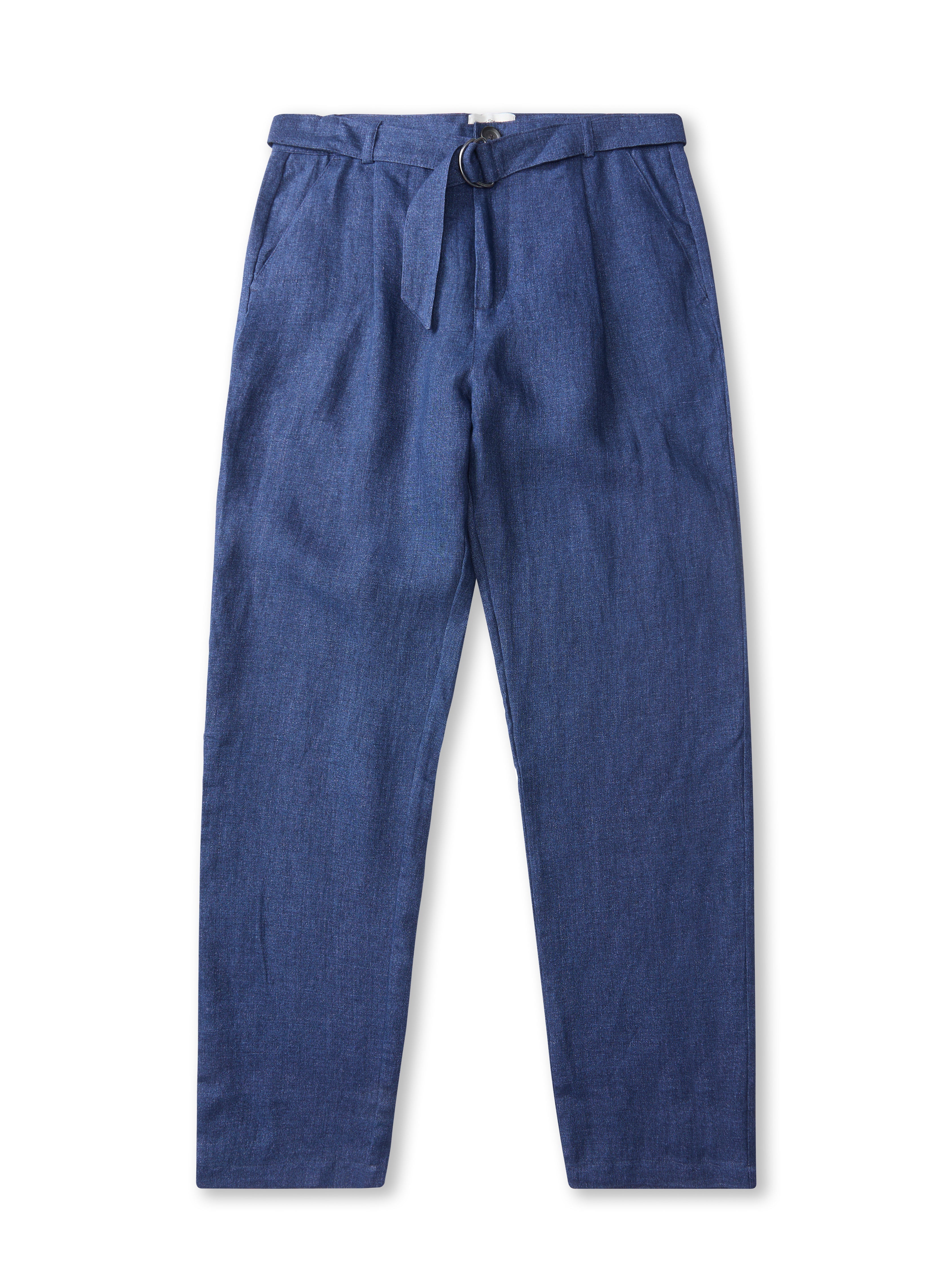  Belted Trousers Dubrow Navy